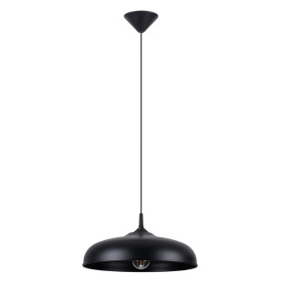 Lampa wisząca loft Sollux Gina | Czarna, metalowa | Sklep