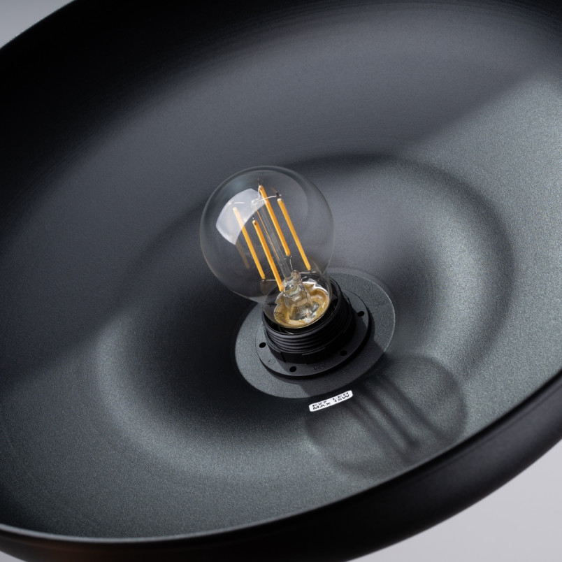 Lampa wisząca loft Sollux Gina | Czarna, metalowa | Sklep