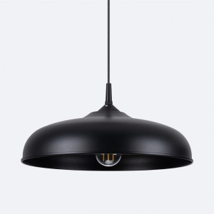Lampa wisząca loft Sollux Gina | Czarna, metalowa | Sklep