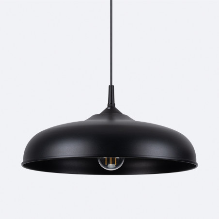 Lampa wisząca loft Sollux Gina | Czarna, metalowa | Sklep