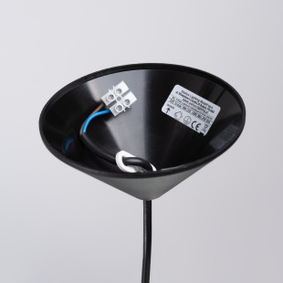 Lampa wisząca loft Sollux Gina | Czarna, metalowa | Sklep