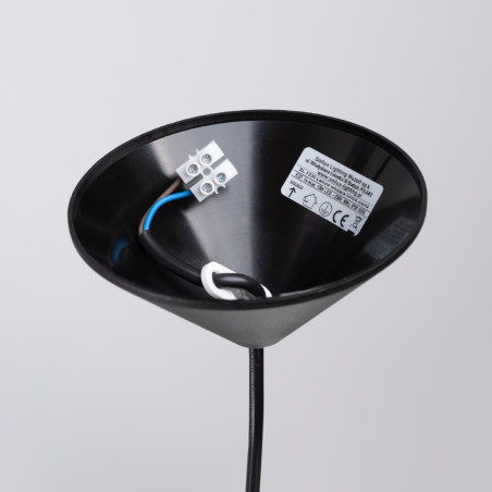 Lampa wisząca loft Sollux Gina | Czarna, metalowa | Sklep