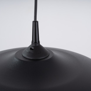 Lampa wisząca loft Sollux Gina | Czarna, metalowa | Sklep