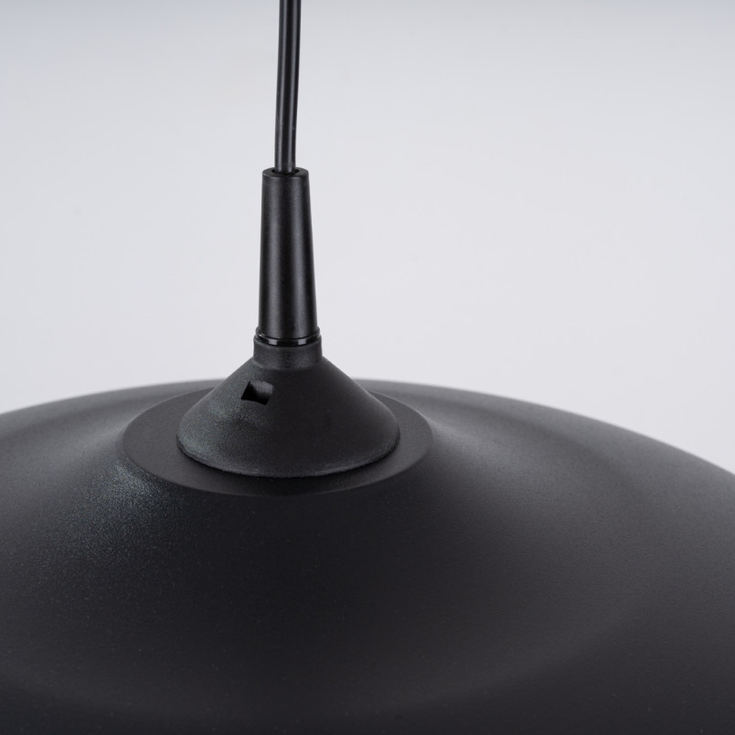 Lampa wisząca loft Sollux Gina | Czarna, metalowa | Sklep