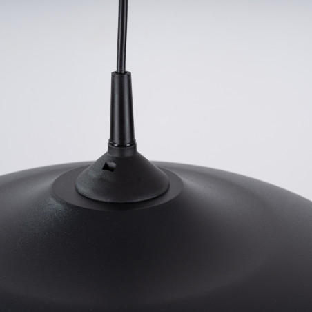 Lampa wisząca loft Sollux Gina | Czarna, metalowa | Sklep