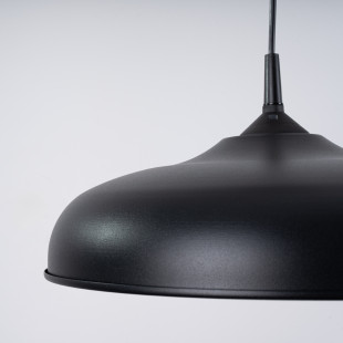 Lampa wisząca loft Sollux Gina | Czarna, metalowa | Sklep