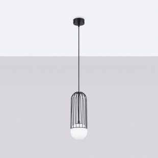 Lampa wisząca Brina Sollux - Kula szklana, metalowa | Sklep Sollux