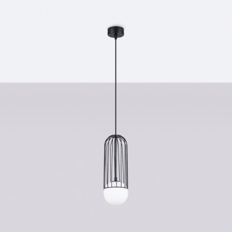 Lampa wisząca Brina Sollux - Kula szklana, metalowa | Sklep Sollux