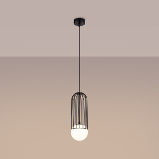Lampa wisząca Brina Sollux - Kula szklana, metalowa | Sklep Sollux