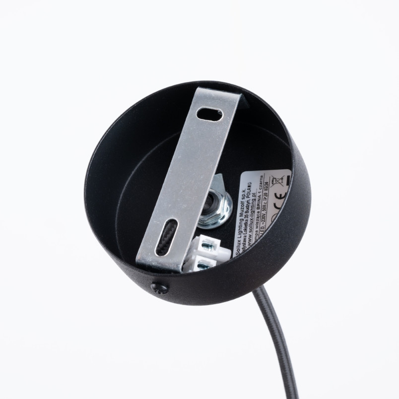 Lampa wisząca Brina Sollux - Kula szklana, metalowa | Sklep Sollux