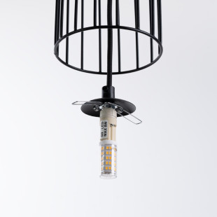 Lampa wisząca Brina Sollux - Kula szklana, metalowa | Sklep Sollux