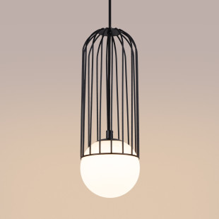 Lampa wisząca Brina Sollux - Kula szklana, metalowa | Sklep Sollux