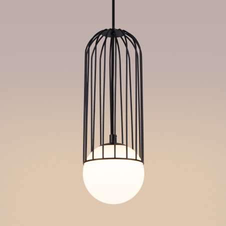 Lampa wisząca Brina Sollux - Kula szklana, metalowa | Sklep Sollux