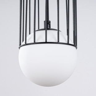Lampa wisząca Brina Sollux - Kula szklana, metalowa | Sklep Sollux