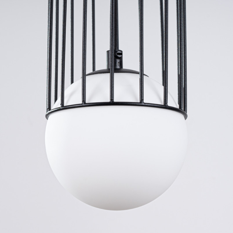 Lampa wisząca Brina Sollux - Kula szklana, metalowa | Sklep Sollux