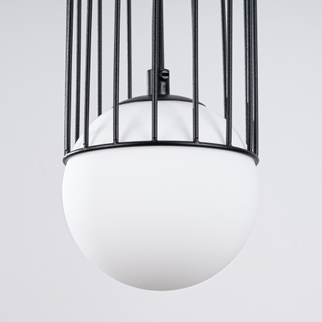 Lampa wisząca Brina Sollux - Kula szklana, metalowa | Sklep Sollux