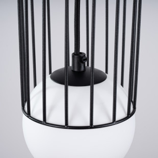 Lampa wisząca Brina Sollux - Kula szklana, metalowa | Sklep Sollux