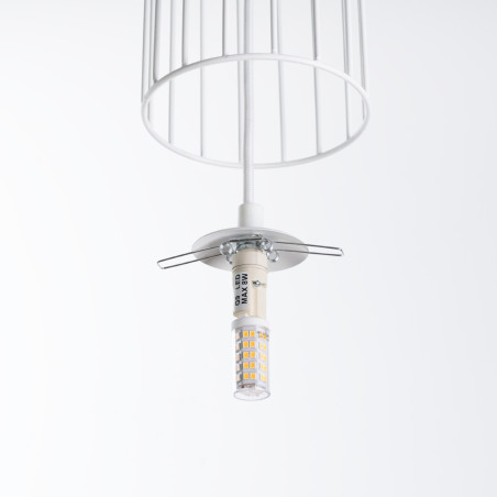 Lampa wisząca 3 kule biała Sollux Brina Long 54cm - Sklep Lamp