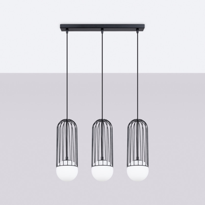 Lampa wisząca 3 kule Sollux Brina - nowoczesny design