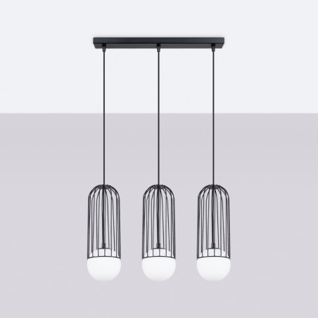 Lampa wisząca 3 kule Sollux Brina - nowoczesny design