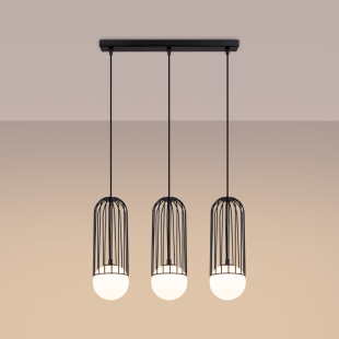 Lampa wisząca 3 kule Sollux Brina - nowoczesny design