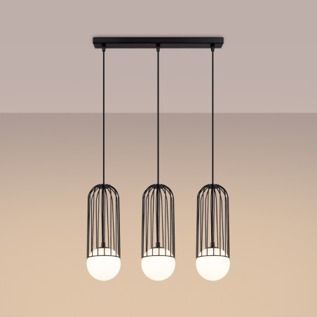Lampa wisząca 3 kule Sollux Brina - nowoczesny design