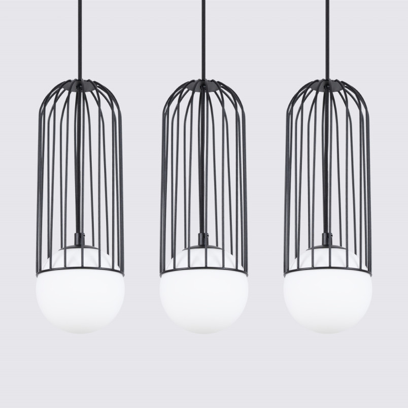 Lampa wisząca 3 kule Sollux Brina - nowoczesny design