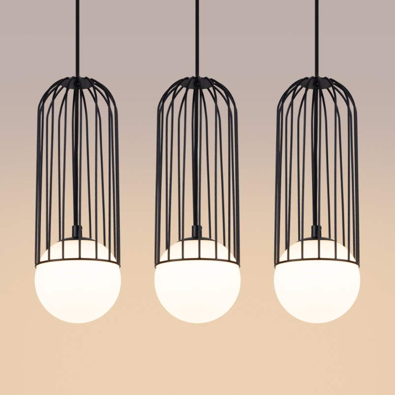 Lampa wisząca 3 kule Sollux Brina - nowoczesny design