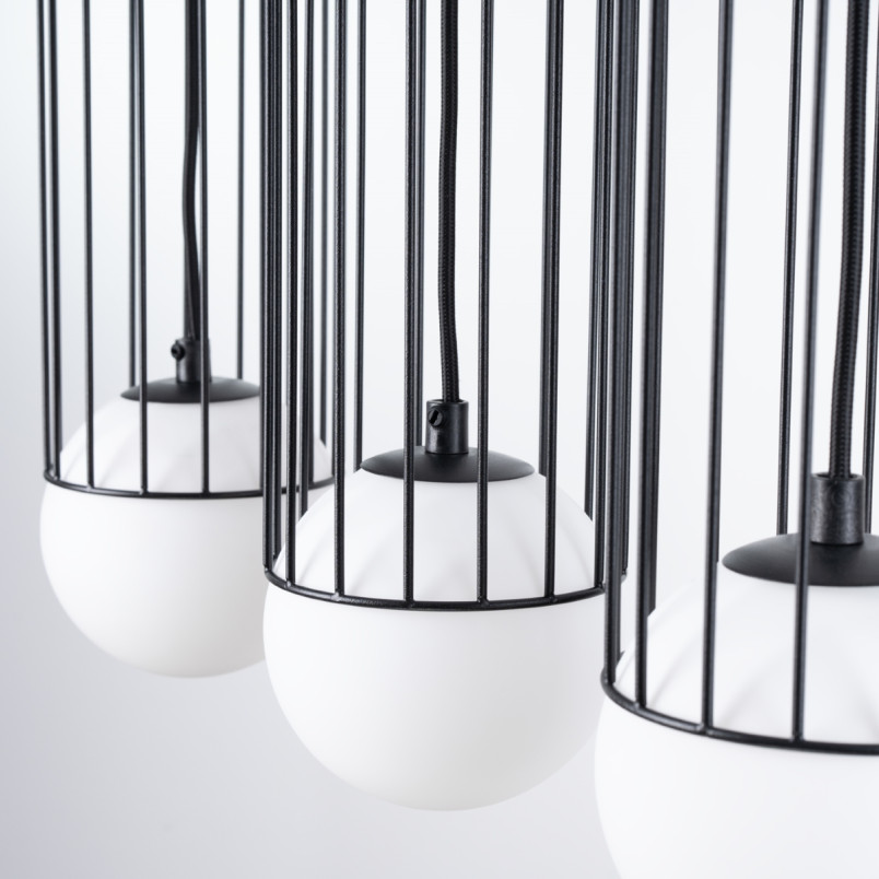 Lampa wisząca 3 kule Sollux Brina - nowoczesny design