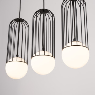 Lampa wisząca 3 kule Sollux Brina - nowoczesny design