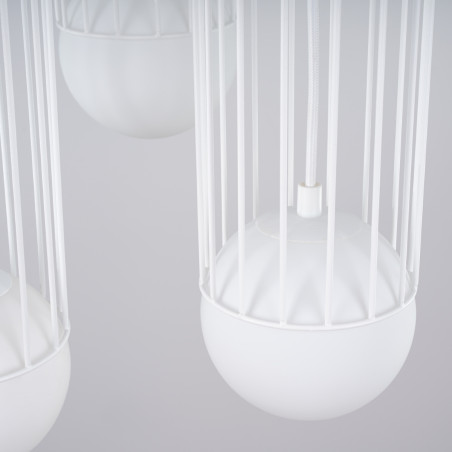 Lampa wisząca Brina Round 3 kule biała Sollux | Sklep z lampami