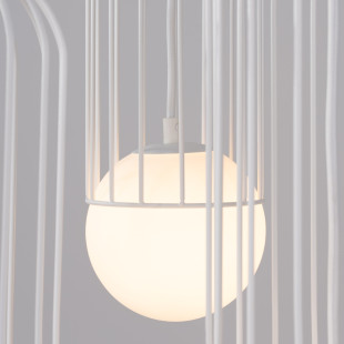 Lampa wisząca Brina Round 3 kule biała Sollux | Sklep z lampami