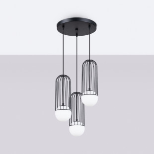 Lampa wisząca Brina 3 kule - Sollux | Nowoczesne oświetlenie