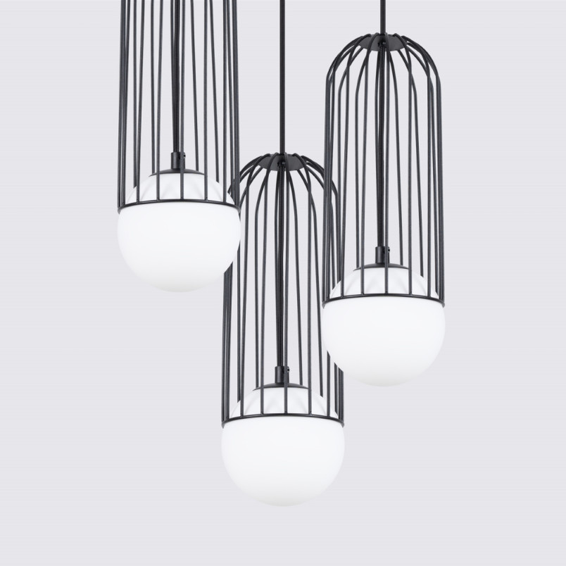 Lampa wisząca Brina 3 kule - Sollux | Nowoczesne oświetlenie