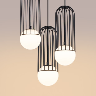 Lampa wisząca Brina 3 kule - Sollux | Nowoczesne oświetlenie