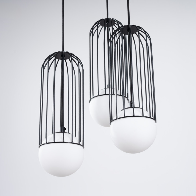 Lampa wisząca Brina 3 kule - Sollux | Nowoczesne oświetlenie