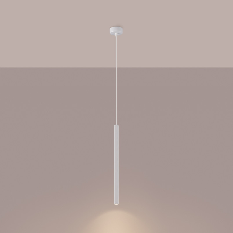 Lampa wisząca Arche biała Sollux | Nowoczesny design