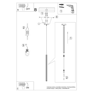 Lampa wisząca Arche biała Sollux | Nowoczesny design