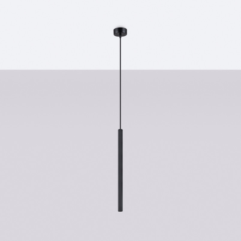 Lampa wisząca Arche Sollux - Nowoczesny design, czarny kolor