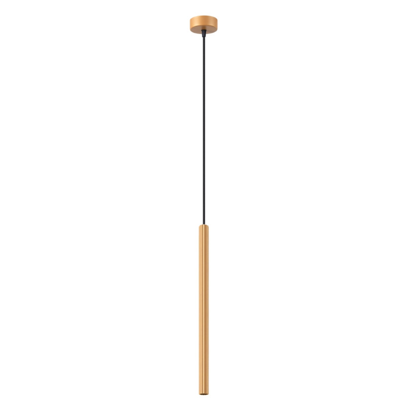 Lampa wisząca Arche złota 8cm - Sollux | Nowoczesne oświetlenie