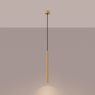 Lampa wisząca Arche złota 8cm - Sollux | Nowoczesne oświetlenie