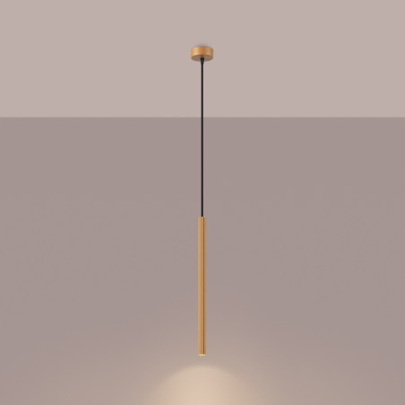 Lampa wisząca Arche złota 8cm - Sollux | Nowoczesne oświetlenie