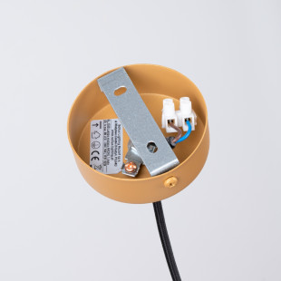 Lampa wisząca Arche złota 8cm - Sollux | Nowoczesne oświetlenie