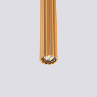 Lampa wisząca Arche złota 8cm - Sollux | Nowoczesne oświetlenie