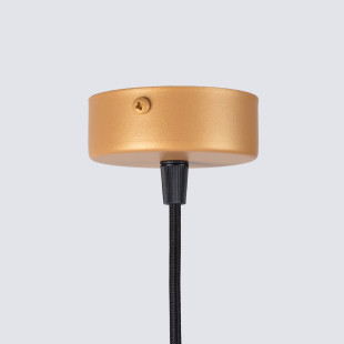 Lampa wisząca Arche złota 8cm - Sollux | Nowoczesne oświetlenie