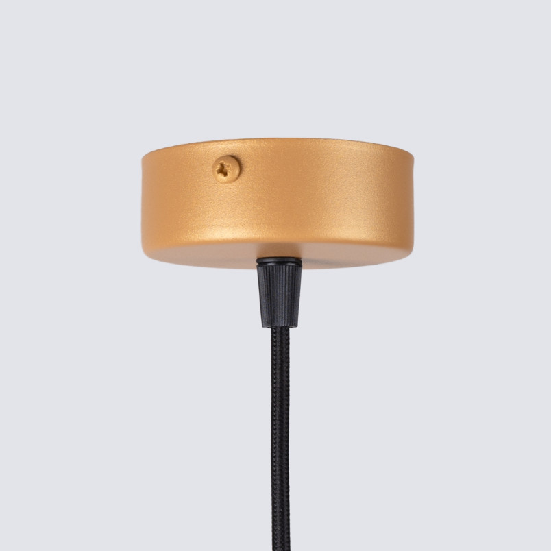 Lampa wisząca Arche złota 8cm - Sollux | Nowoczesne oświetlenie