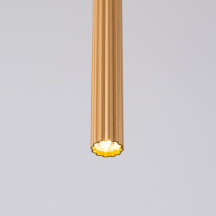 Lampa wisząca Arche złota 8cm - Sollux | Nowoczesne oświetlenie