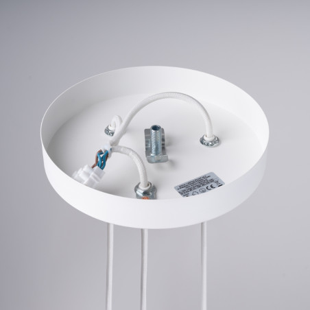 Lampa wisząca Arche biała Sollux - 3 tuby, 20cm - Sklep Sollux