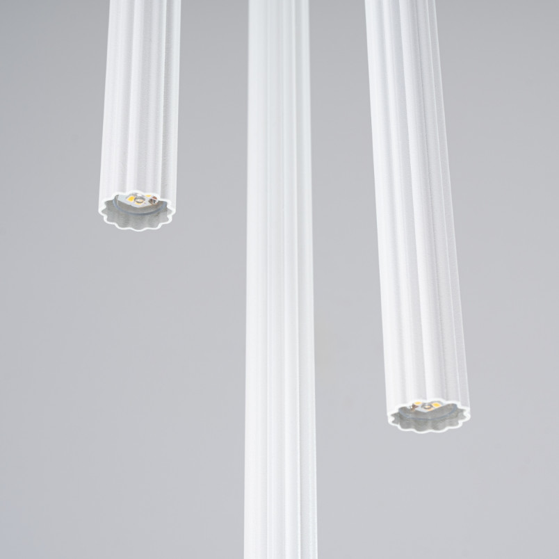 Lampa wisząca Arche biała Sollux - 3 tuby, 20cm - Sklep Sollux