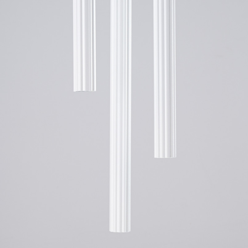 Lampa wisząca Arche biała Sollux - 3 tuby, 20cm - Sklep Sollux